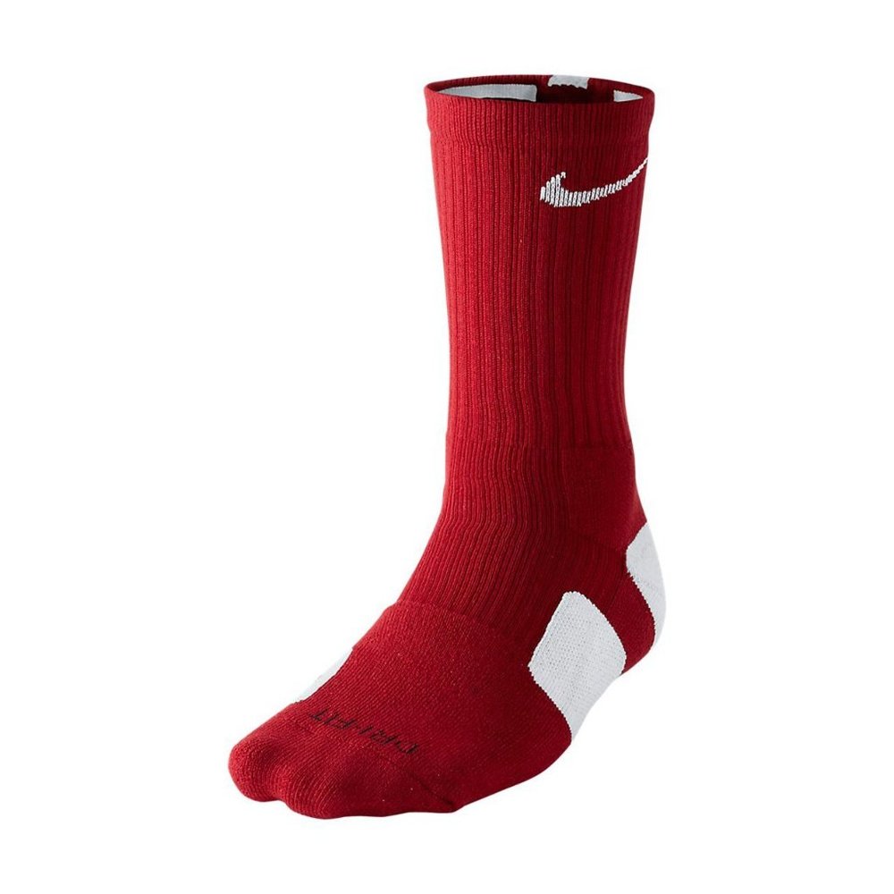 Men's Nike Elite Crew Socks | L | Red/White